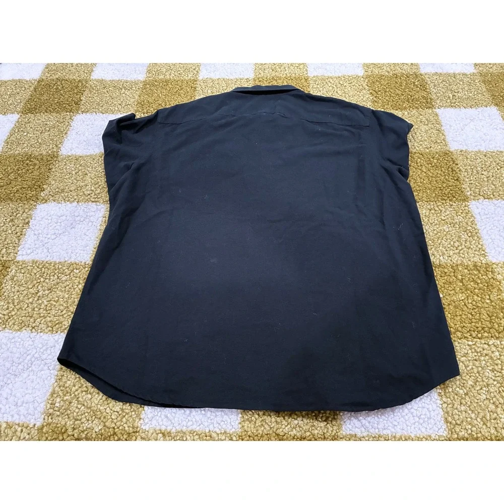 UNTUCKit Mens XXL Black Cotton Long Sleeve Button‎ Down Shirt Chest Pocket